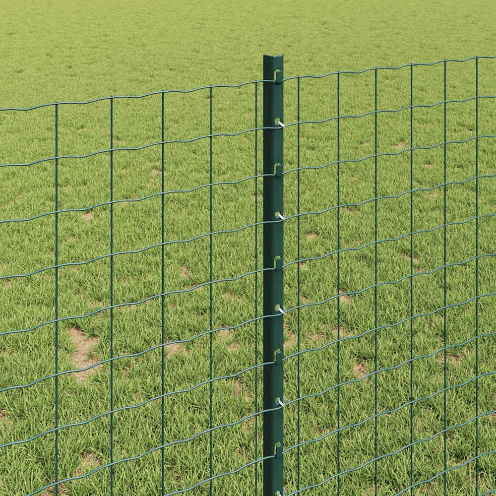 Įmontuotas tvoros stulpas 44 vnt. Žalia 140 cm