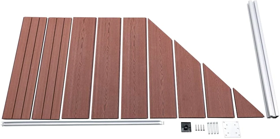 Tvoros rinkinys, rudos spalvos, 273x186cm, WPC