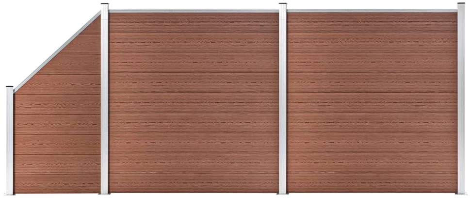 Tvoros rinkinys, rudos spalvos, 446x186cm, WPC