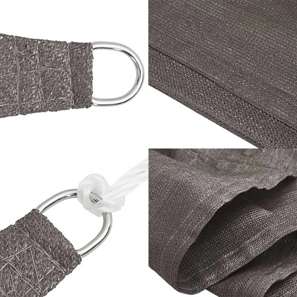 Uždanga nuo saulės, antracito spalvos, 2x3m, HDPE, 160g/m²