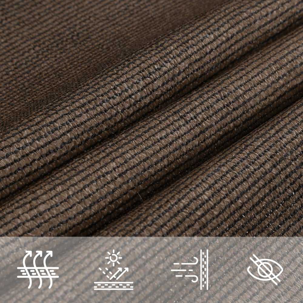Uždanga nuo saulės, rudos spalvos, 4x4m, HDPE, 160g/m²