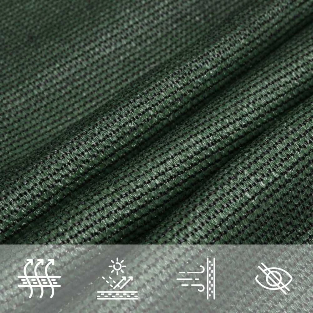 Uždanga nuo saulės, tamsiai žalia, 2,5x2,5m, HDPE, 160g/m²