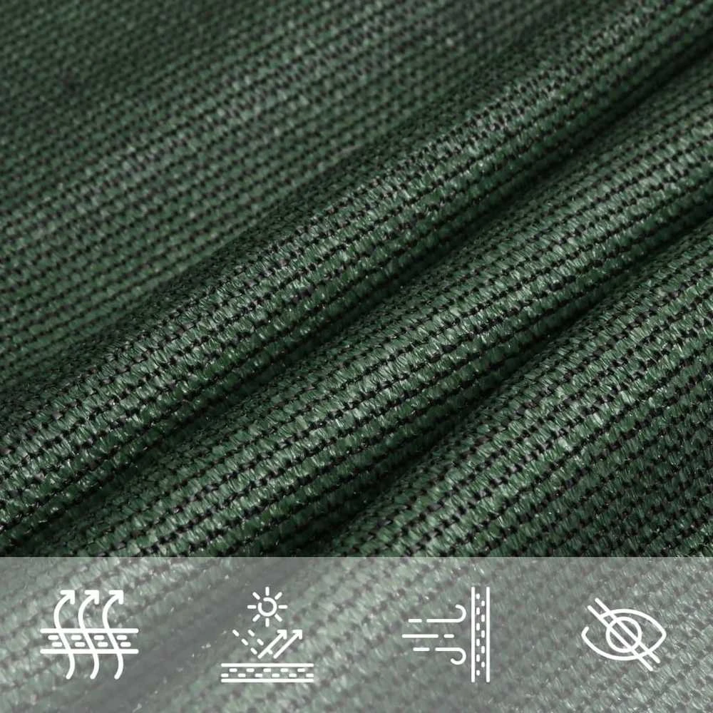 Uždanga nuo saulės, tamsiai žalia, 3,5x4,5m, HDPE, 160g/m²