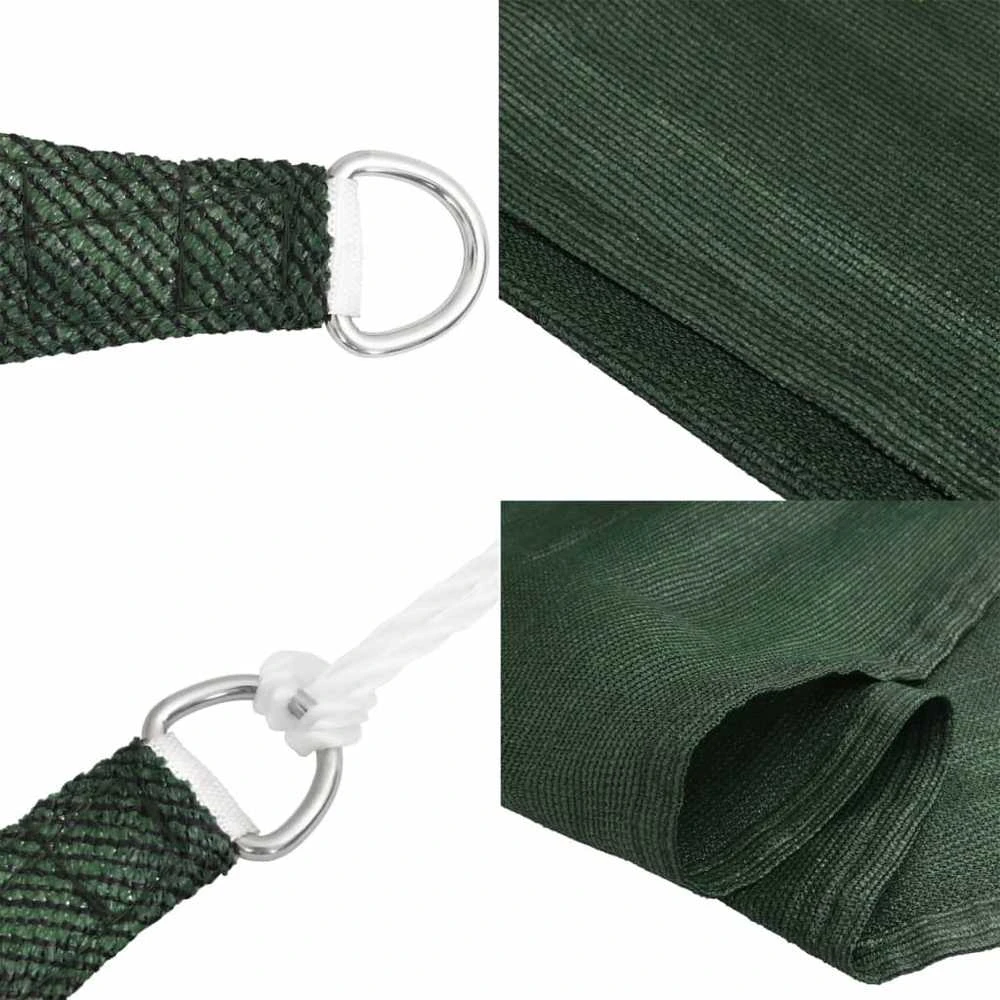 Uždanga nuo saulės, tamsiai žalia, 3,6x3,6m, HDPE, 160g/m²