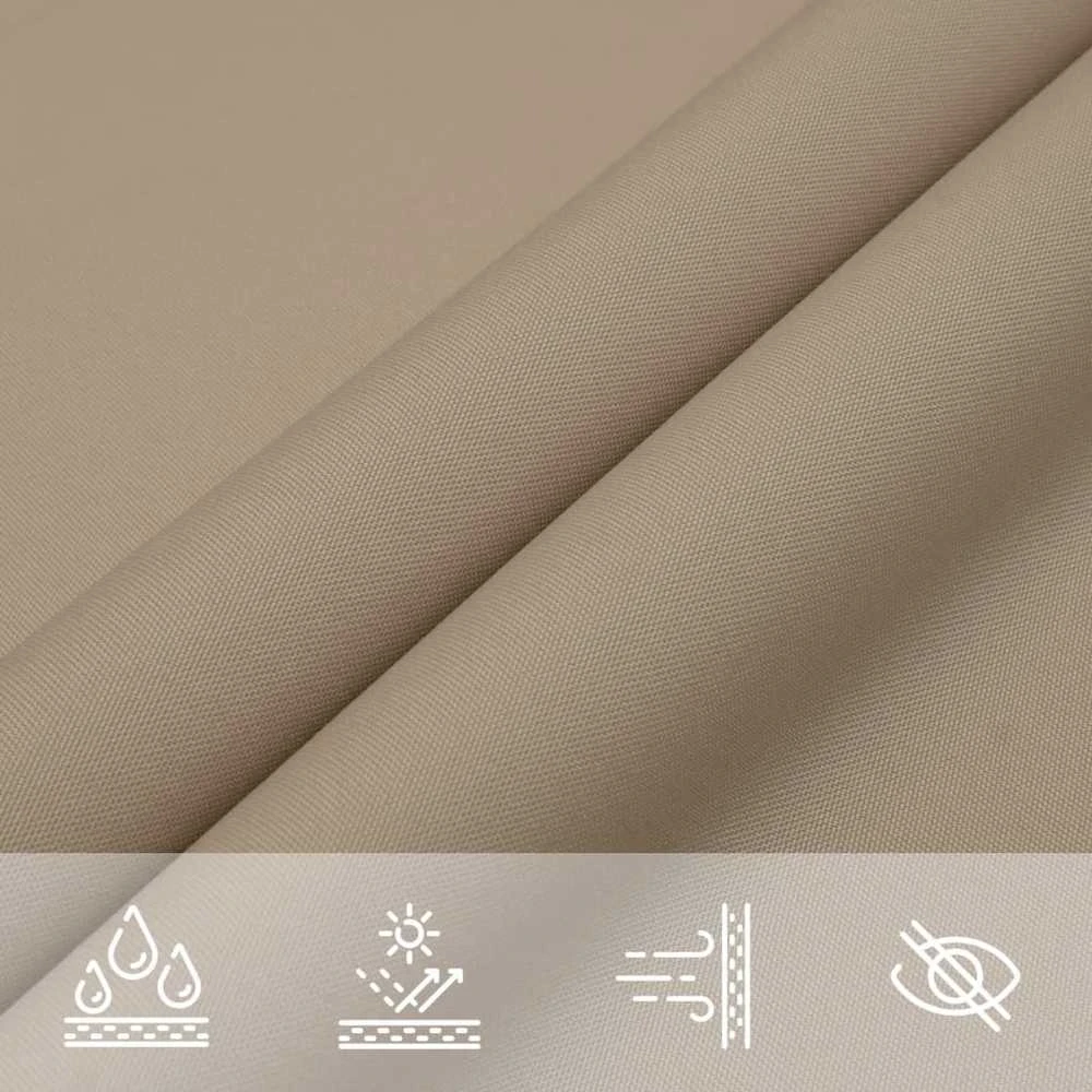 Uždanga nuo saulės, taupe, 3x4x5m, oksfordo audinys, trikampė