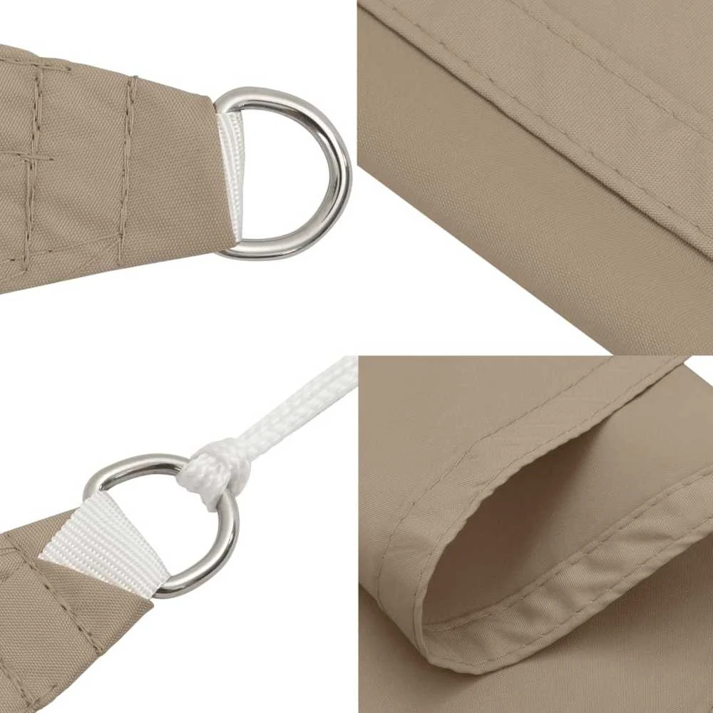 Uždanga nuo saulės, taupe, 3x4x5m, oksfordo audinys, trikampė