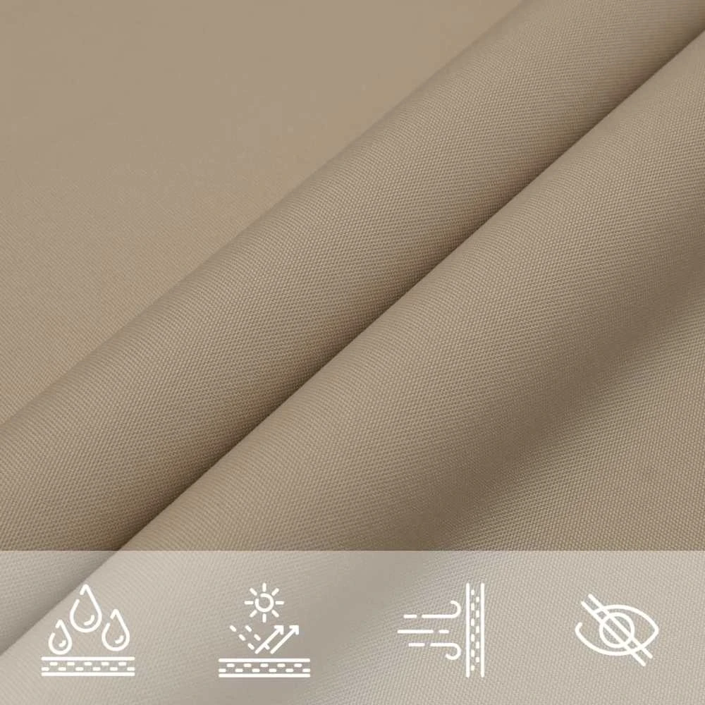 Uždanga nuo saulės, taupe, 4,5x4,5x4,5m, oksfordo audinys