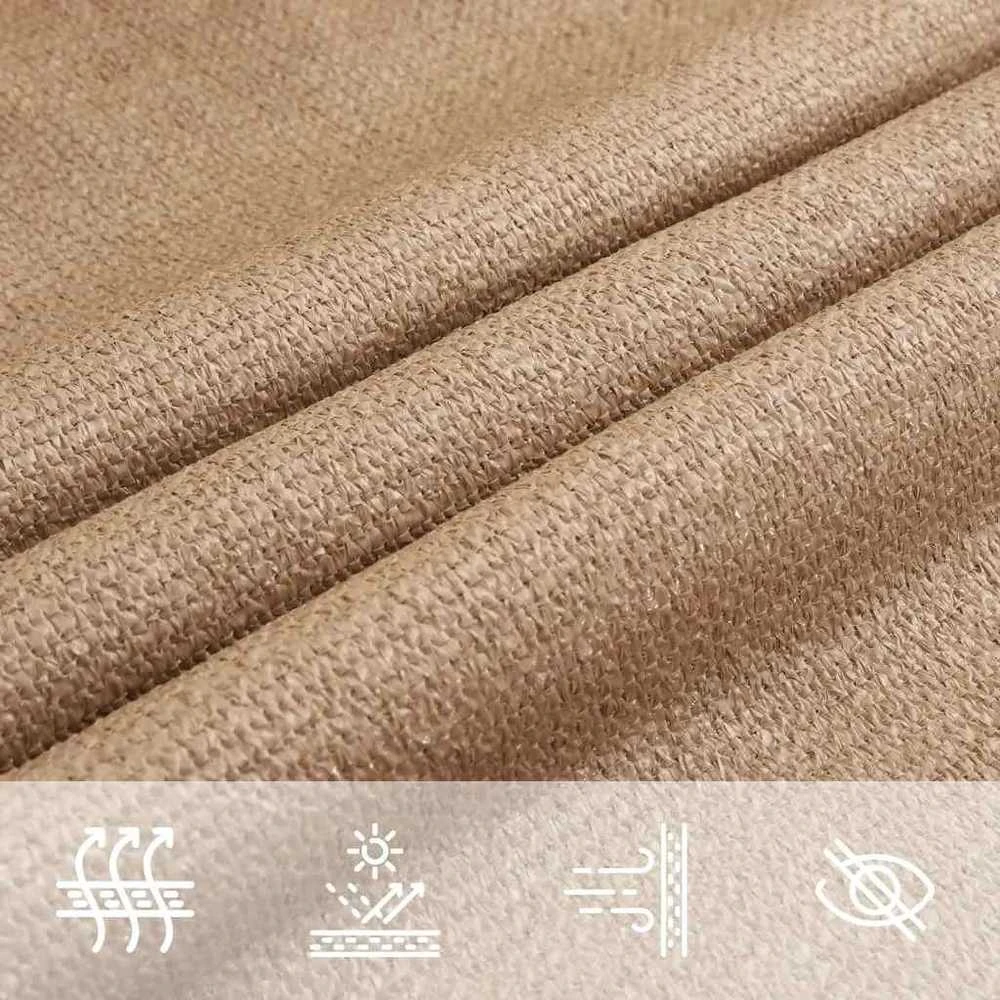 Uždanga nuo saulės, taupe spalvos, 2,5x2,5m, HDPE, 160g/m²