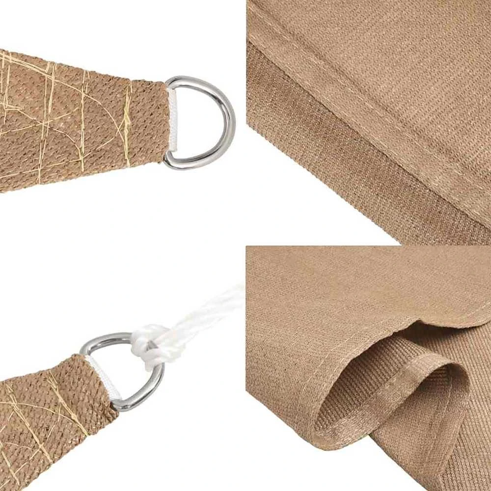 Uždanga nuo saulės, taupe spalvos, 3x3x3m, HDPE, 160g/m²