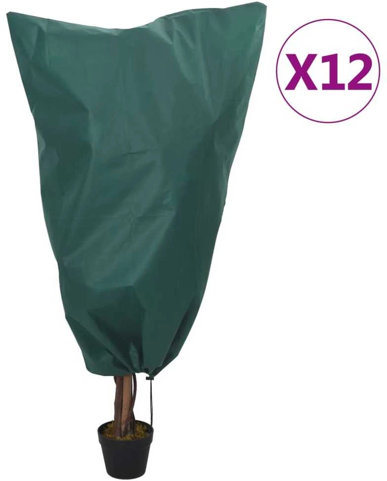Uždangalai augalams su virvutėmis, 12vnt., 0,8x1,2m, 70g/m²
