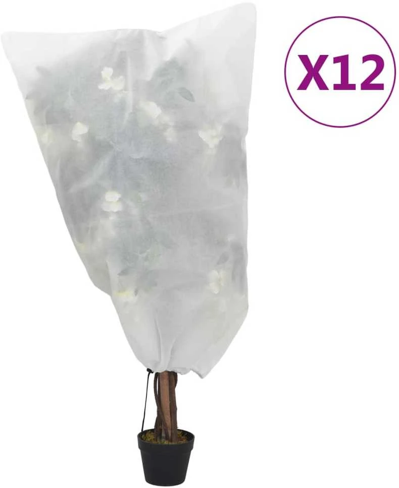 Uždangalai augalams su virvutėmis, 12vnt., 0,8x1m, 70g/m²