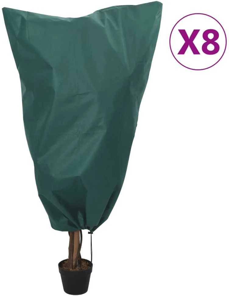 Uždangalai augalams su virvutėmis, 8vnt., 0,8x1,2m, 70g/m²