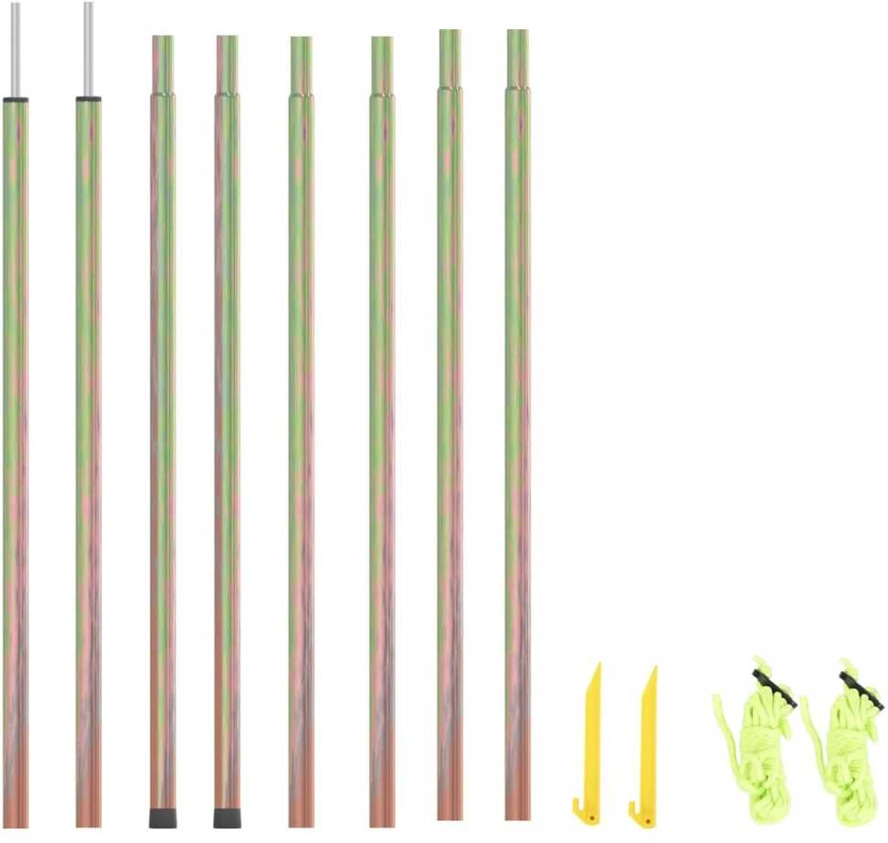 Uždangos nuo saulės stulpai, 2vnt., 200cm, plienas