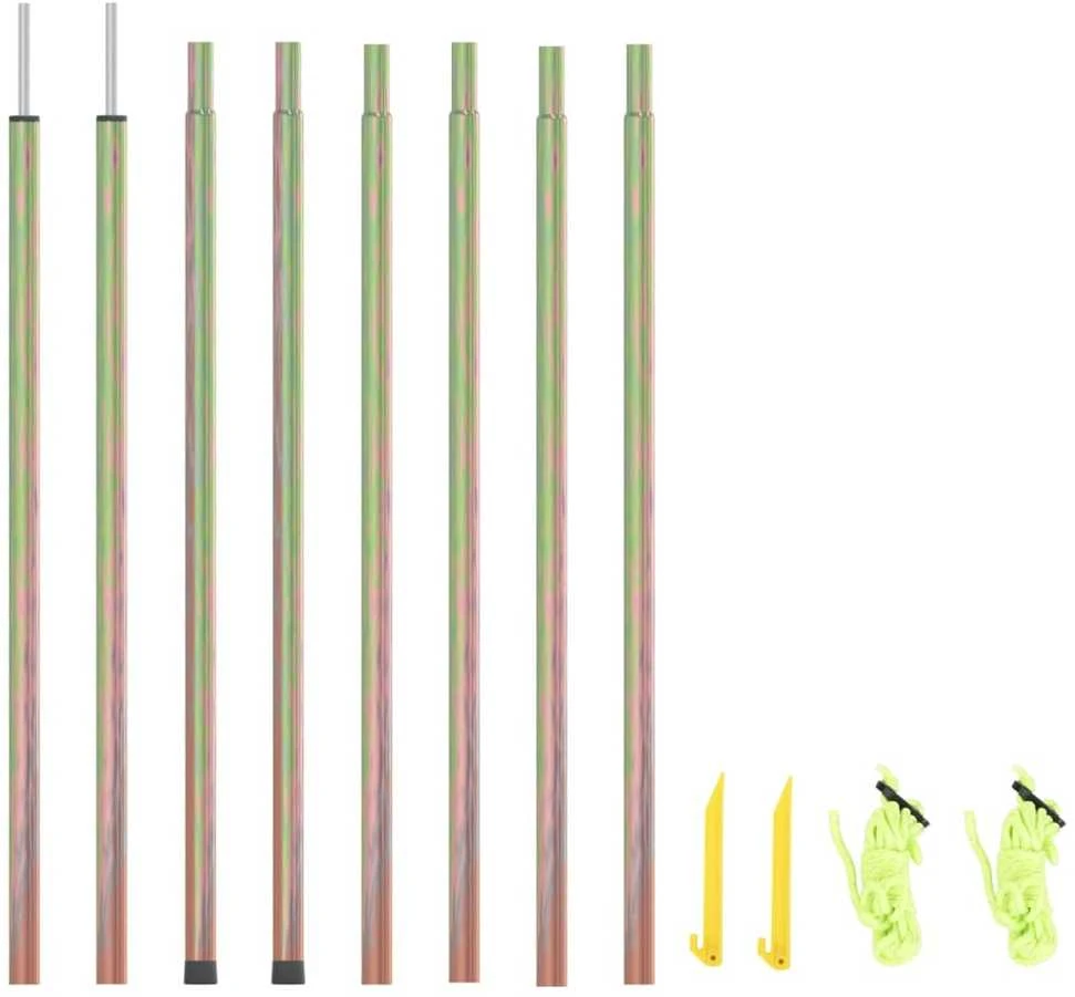 Uždangos nuo saulės stulpai, 2vnt., 250cm, plienas