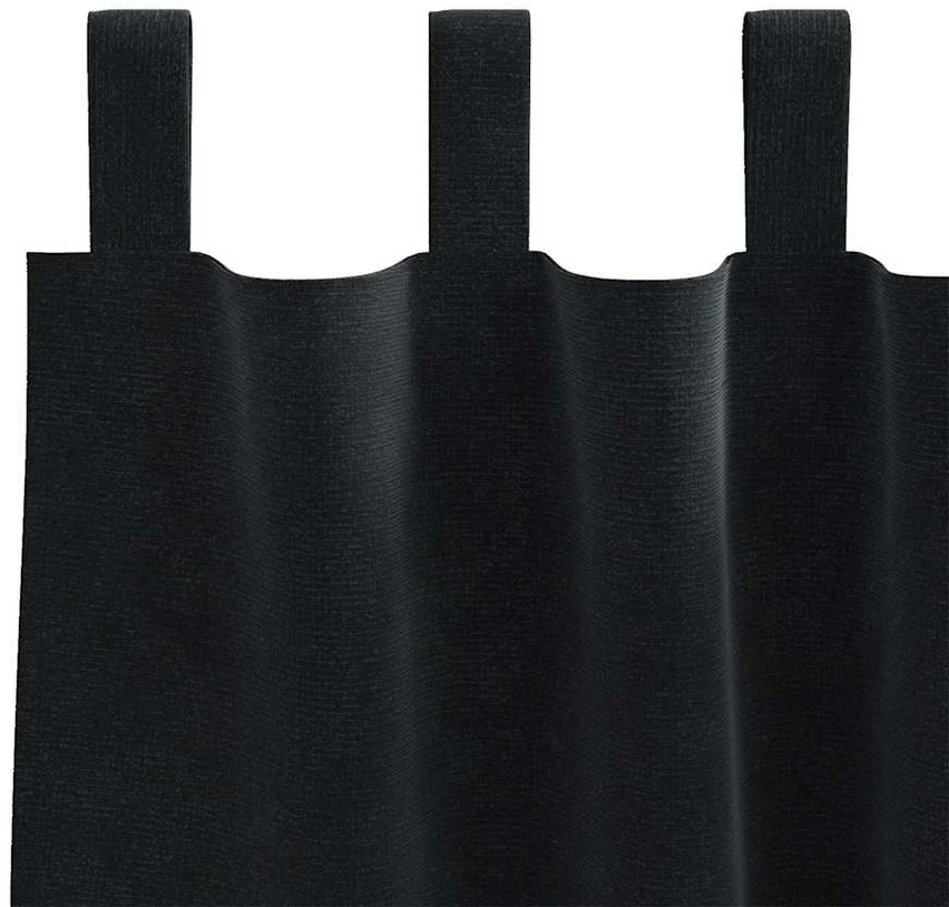 Užtemdymo užuolaidos 2 vnt. Juoda 140 x 140 cm Aksomas