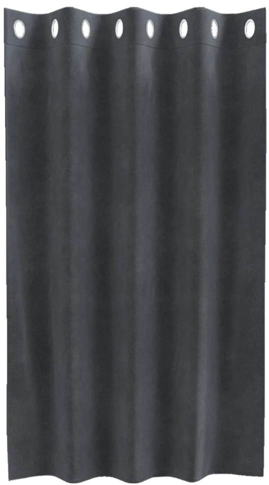 Užuolaidos 2 vnt. Šviesiai pilka 140 x 140 cm Aksomas
