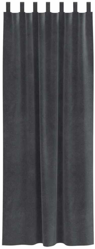 Užuolaidos 2 vnt. Šviesiai pilka 140 x 260 cm Aksomas