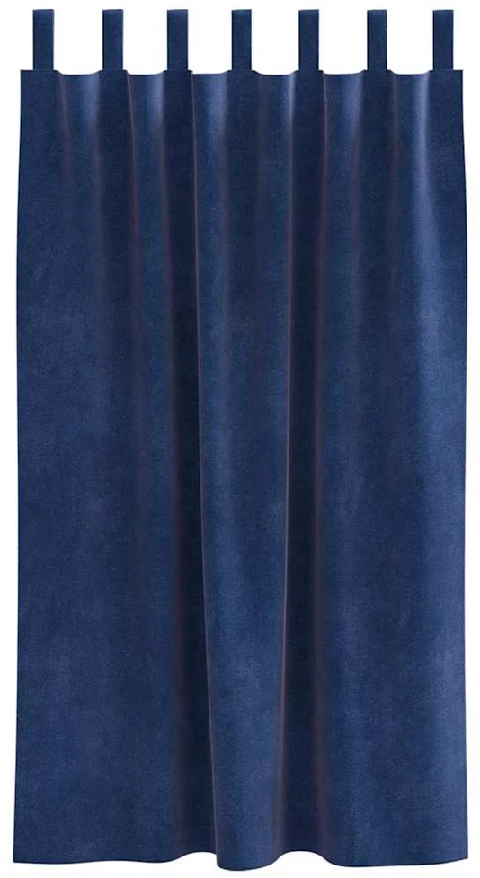 Užtemdymo užuolaidos 2 vnt. Tamsiai mėlyna 140 x 175 cm Aksomas