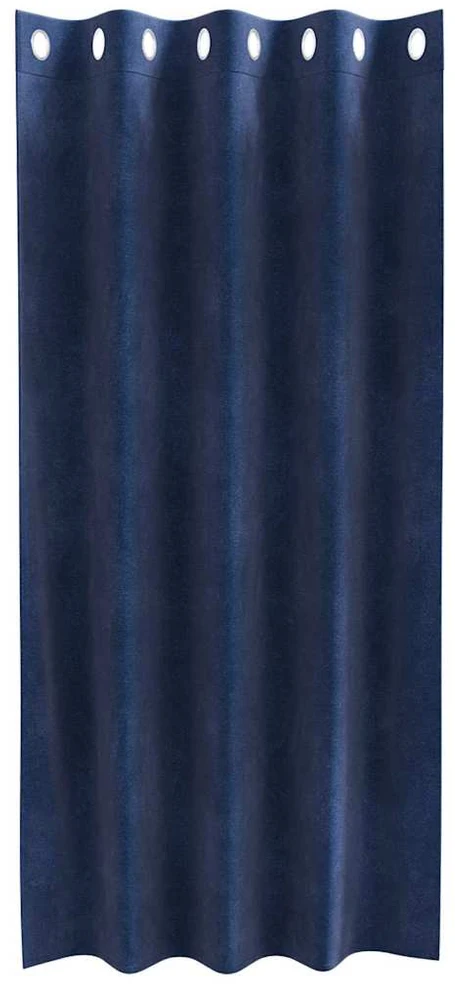 Užtemdymo užuolaidos 2 vnt. Tamsiai mėlyna 140 x 175 cm Aksomas