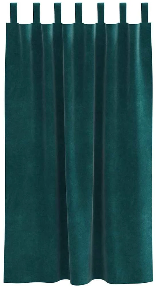 Užtemdymo užuolaidos 2 vnt. Tamsiai žalia 140 x 175 cm Aksomas