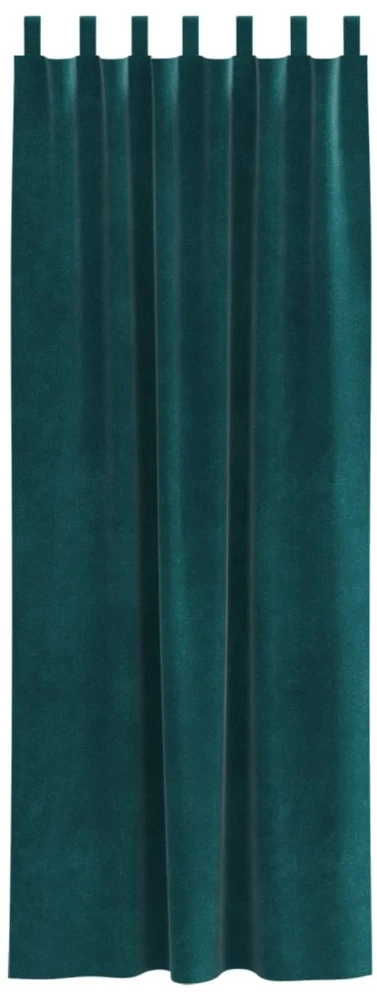 Užtemdymo užuolaidos 2 vnt. Tamsiai žalia 140 x 245 cm Aksomas