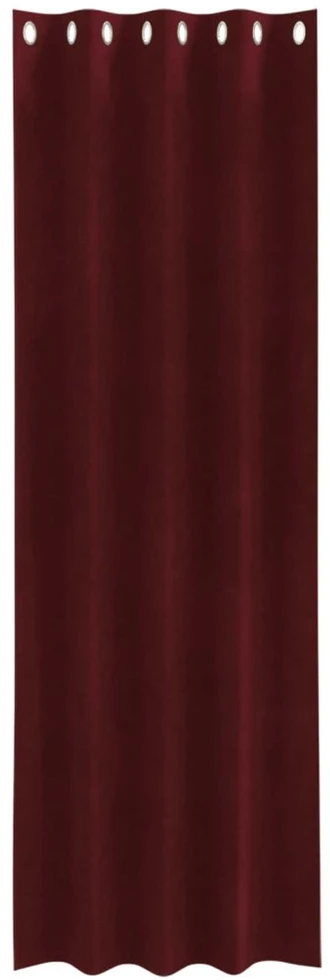 Užtemdymo užuolaidos 2 vnt. Vyno raudona 140 x 260 cm Aksomas