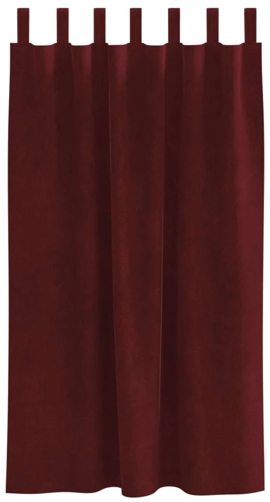 Užtemdymo užuolaidos 2 vnt. Vyno raudona 140 x 175 cm Aksomas