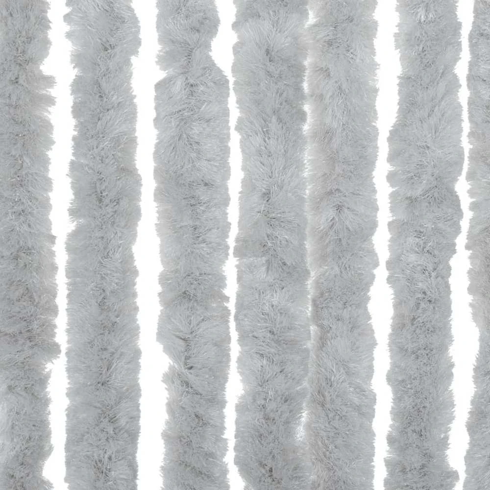 Užuolaida nuo musių, pilkos spalvos, 90x200cm, šenilis