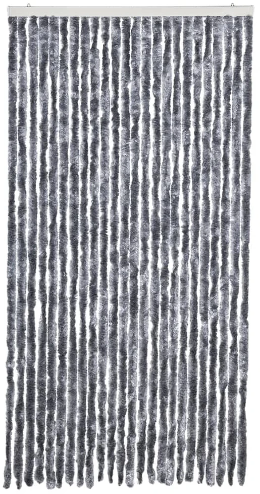 Užuolaida nuo musių, sidabrinės spalvos, 100x200cm, šenilis