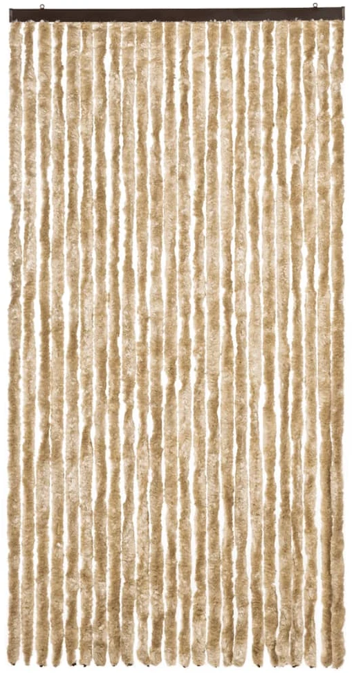 Užuolaida nuo musių, smėlio spalvos, 100x230cm, šenilis