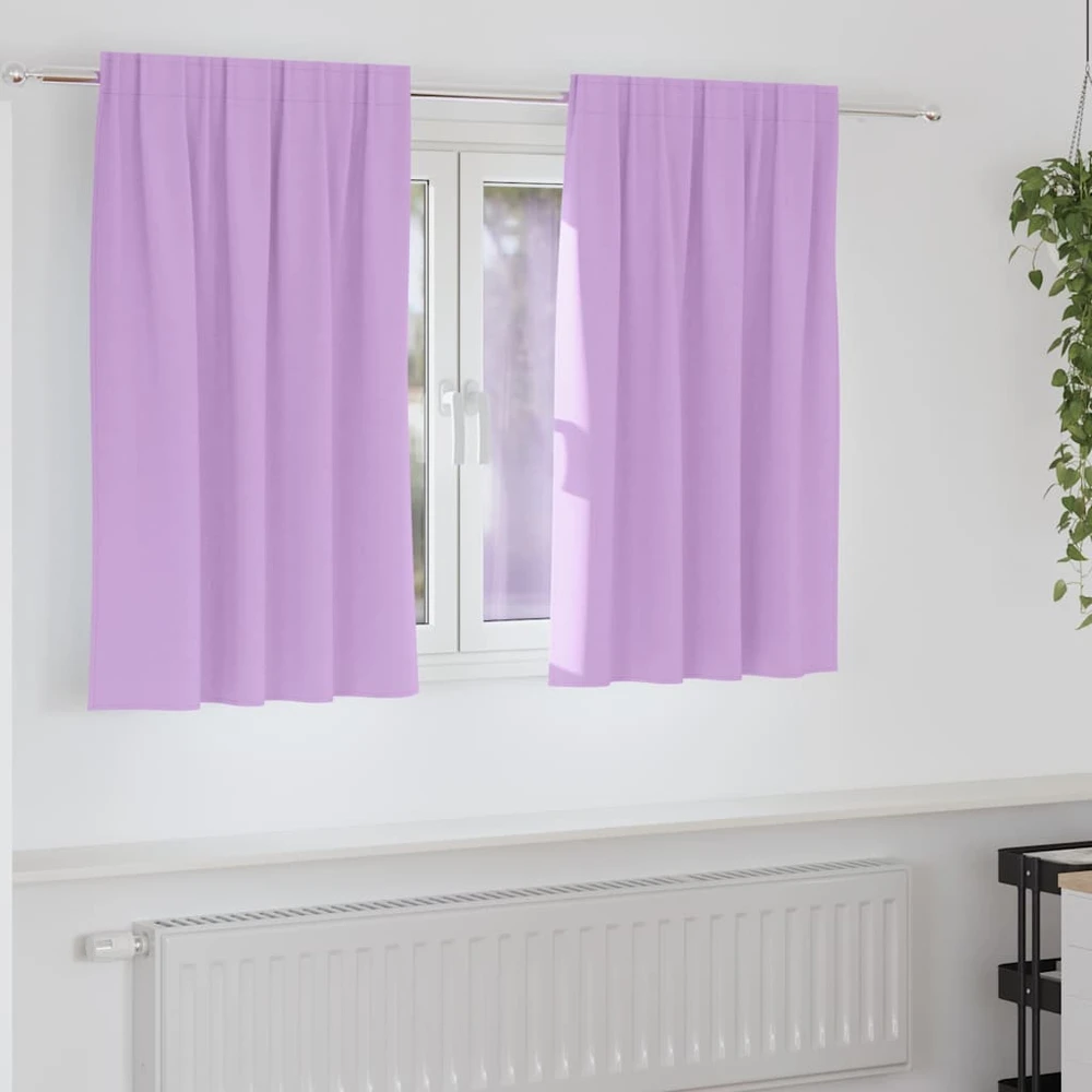 Užuolaidos su žiedais, blokuojančios šviesą 2 vnt. Violetinė