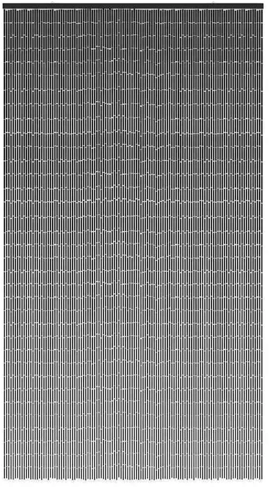 Vabzdžių durų užuolaidos, tamsiai pilkas, 120x220cm, bambukas