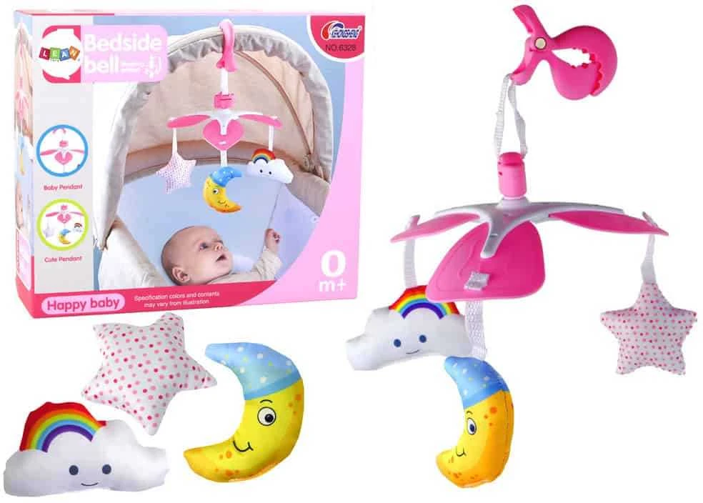Karuzela Pakabinama kūdikių karuselė su spaustuku Lean Toys, 35x22 cm