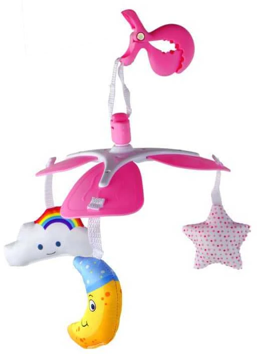 Karuzela Pakabinama kūdikių karuselė su spaustuku Lean Toys, 35x22 cm