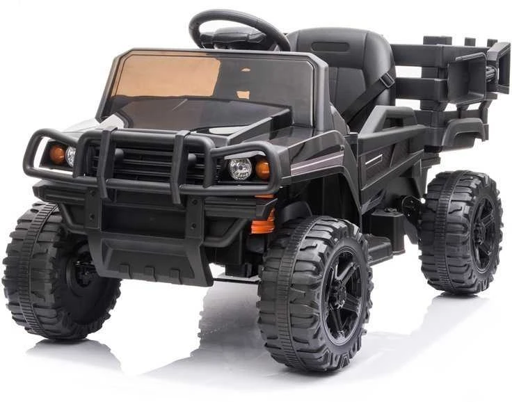 Lean Cars Vaikiškas elektrinis visureigis „Farmer Pick-Up“ (modelis BDM0926, juodas)