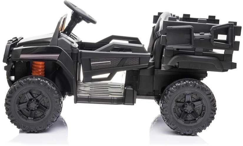 Lean Cars Vaikiškas elektrinis visureigis „Farmer Pick-Up“ (modelis BDM0926, juodas)