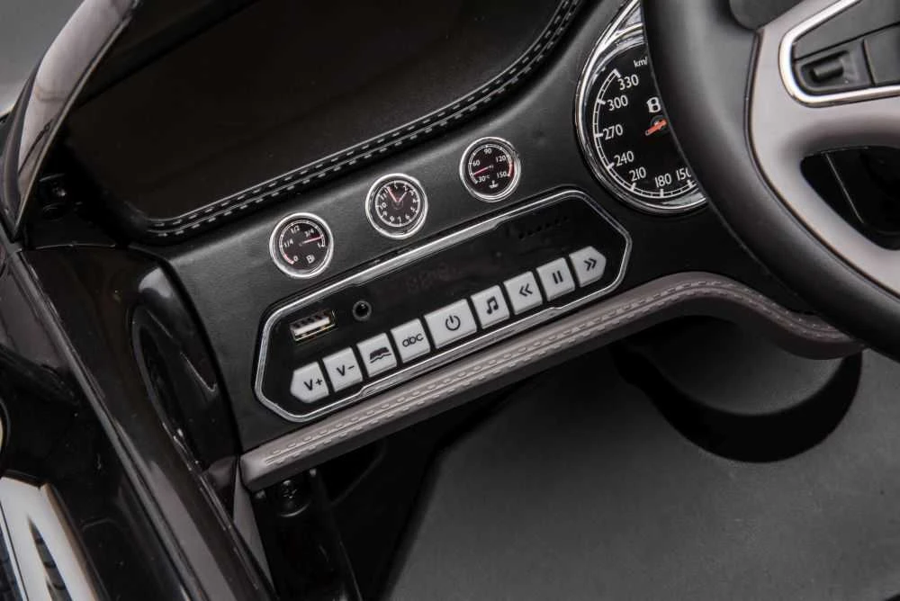 Lean Cars Vienvietis elektromobilis Bentley Mulsanne Lean Car, juodas