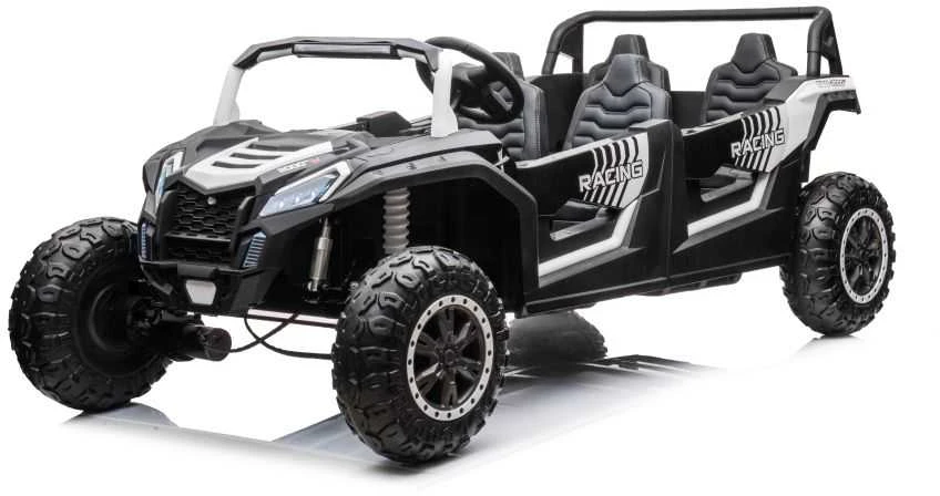 Lean Cars Elektromobilis Buggy A033 4x4 24V, baltas