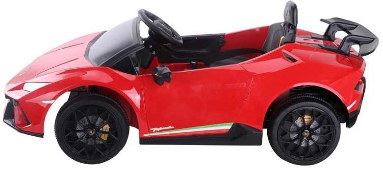 Lean Cars Vienvietis elektromobilis vaikams Lamborghini Huracan, raudonas