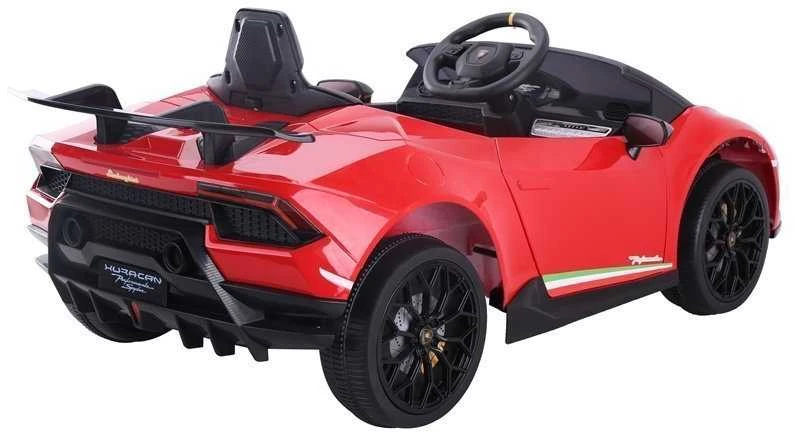 Lean Cars Vienvietis elektromobilis vaikams Lamborghini Huracan, raudonas