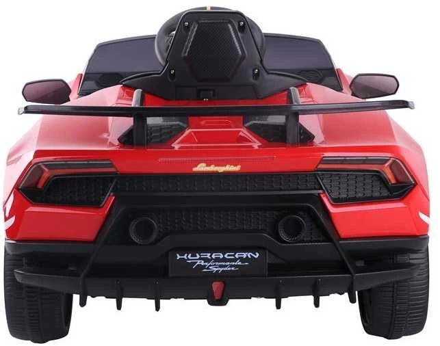 Lean Cars Vienvietis elektromobilis vaikams Lamborghini Huracan, raudonas