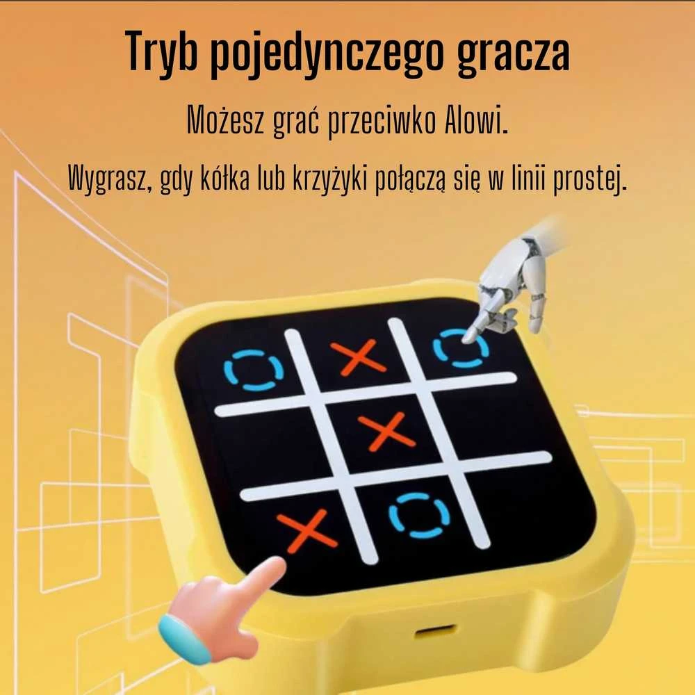 Vaikiškas elektroninis loginis žaidimas WOOPIE Kryžiukai ir Nuliukai