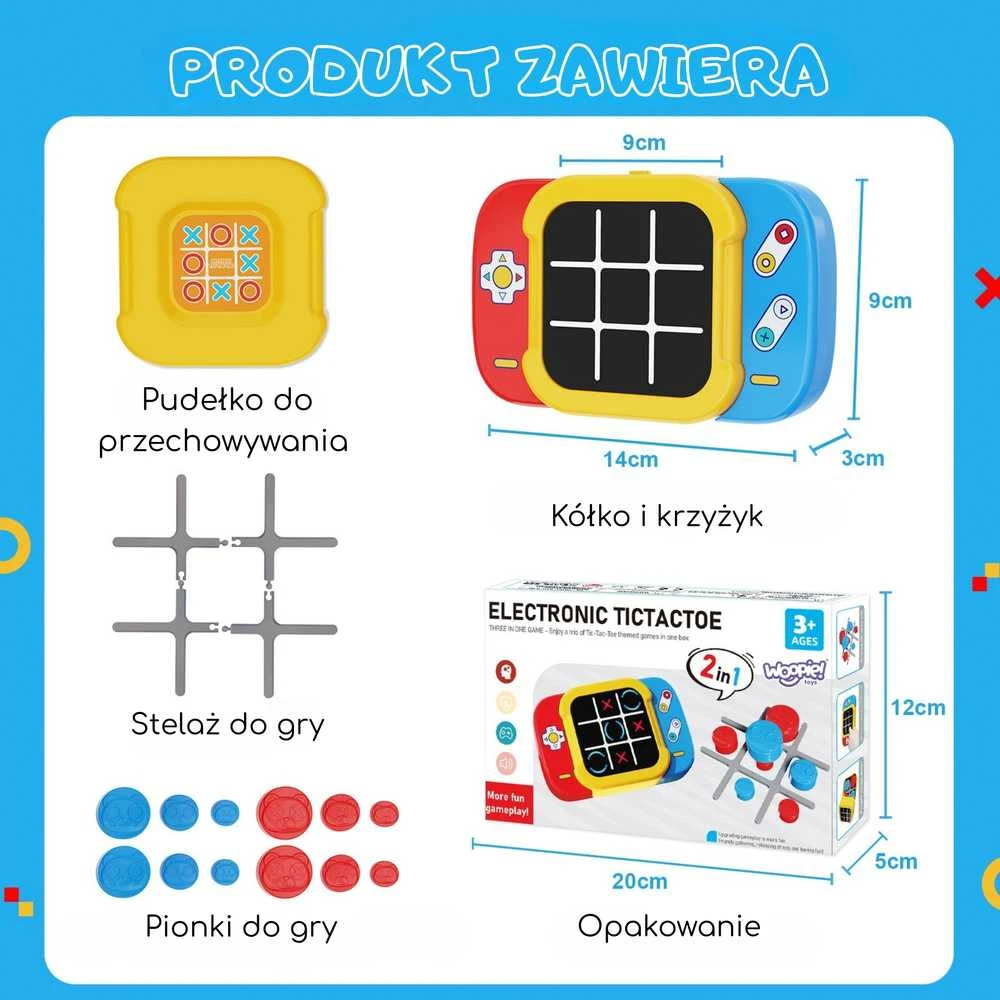 Inna Marka Vaikiškas elektroninis loginis žaidimas WOOPIE su interaktyvia LCD lentele