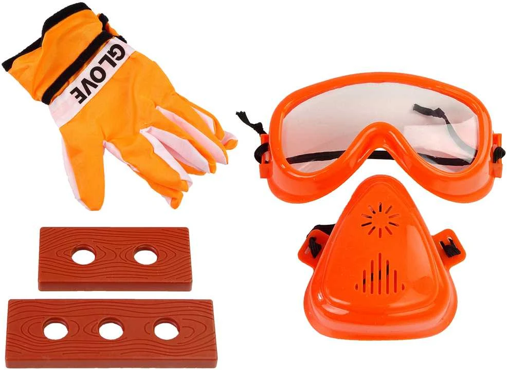 Lean Toys Žaislinis šlifuoklis LeanToys su apsaugine kauke