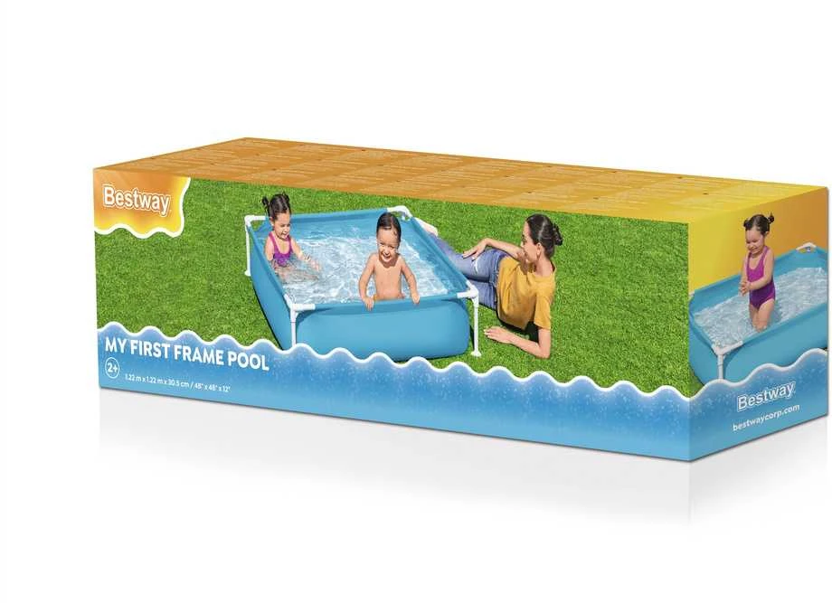 Rėminis baseinas vaikams 122x122cm BESTWAY