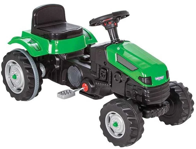 Vaikiškas pedalinis traktorius WOOPIE Farmer GoTrac su tyliais ratais