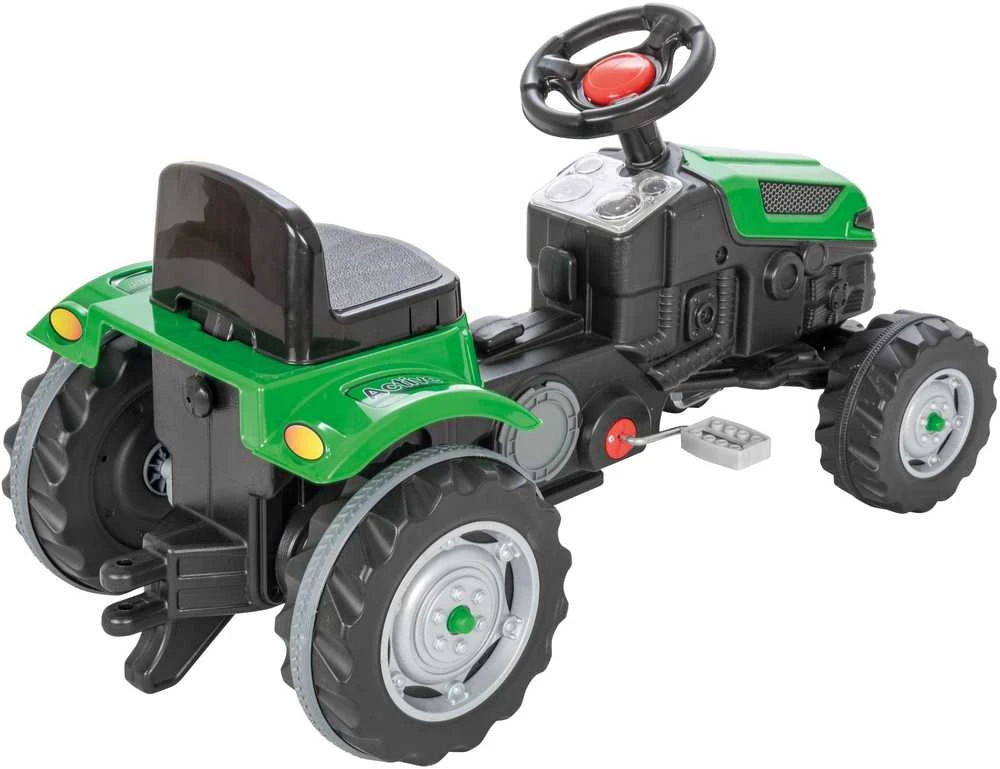 Vaikiškas pedalinis traktorius WOOPIE Farmer GoTrac su tyliais ratais