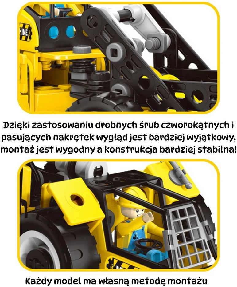 Vaikiškas STEAM konstruktorius WOOPIE 223vnt