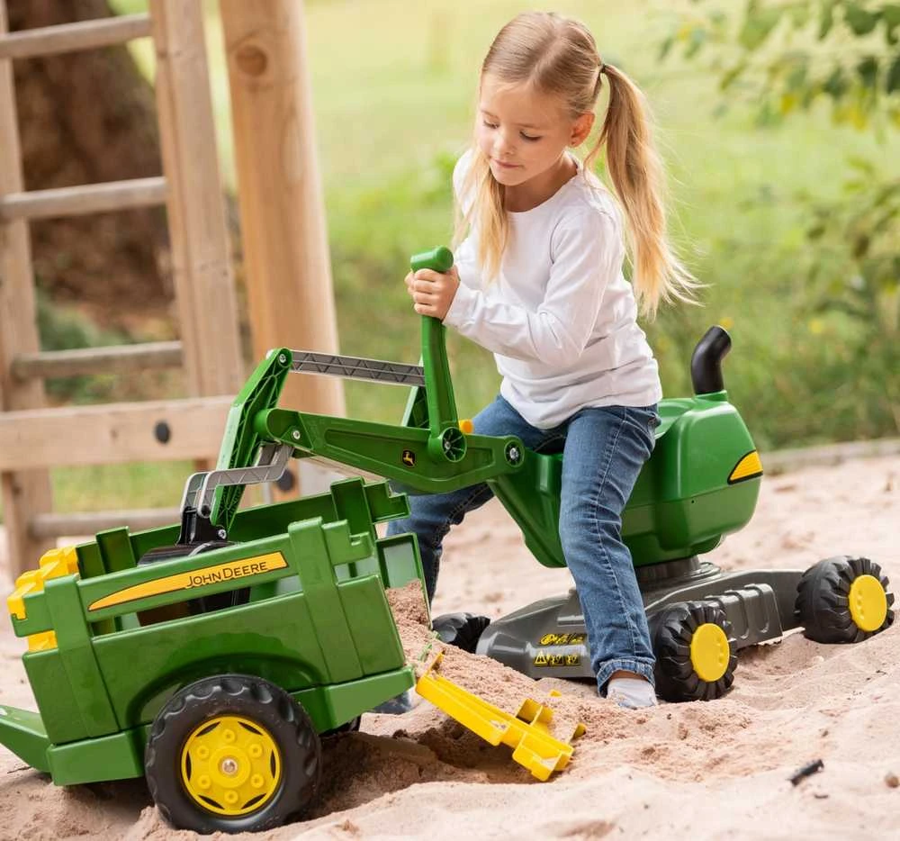 John Deere Rolly Toys traktorius su kaušu