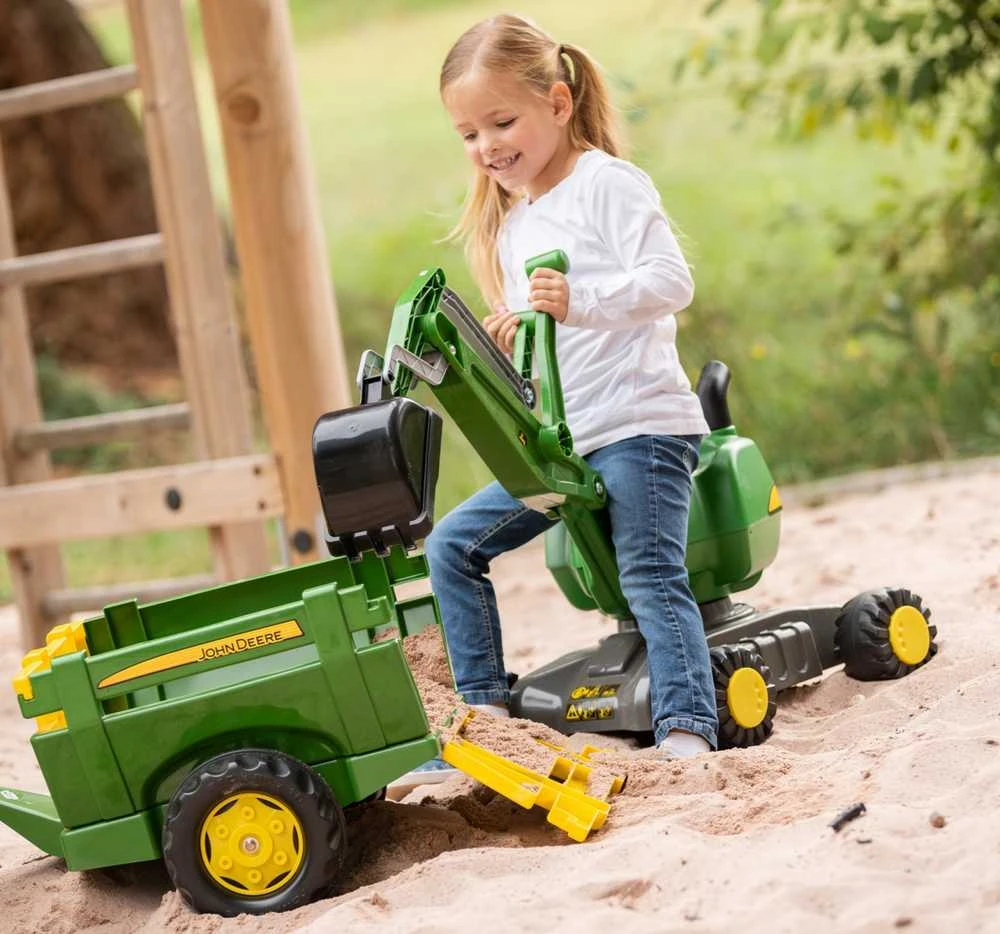 John Deere Rolly Toys traktorius su kaušu